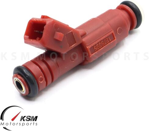 8 x 30lb RED Fuel Injectors Racing Type compatible with Ford Mustang V8 4.6L 5.0L 5.4L GEN III EV1 Style Replace 0280155759, 0280150945, 0280155831, M-9593-BB302 in Saudi Arabia
