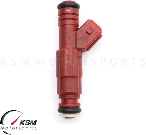 8 x 30lb RED Fuel Injectors Racing Type compatible with Ford Mustang V8 4.6L 5.0L 5.4L GEN III EV1 Style Replace 0280155759, 0280150945, 0280155831, M-9593-BB302 in Saudi Arabia