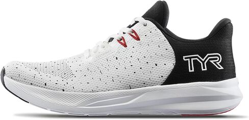 TYR Unisex Techknit RNR-1 Trainer Running Shoes Sneaker, White/Black, 11.5 US Men in Kuwait