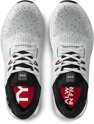 TYR Unisex Techknit RNR-1 Trainer Running Shoes Sneaker, White/Black, 11.5 US Men in Kuwait