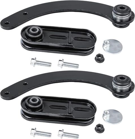Detroit Axle - Rear 2pc Upper Control Arms for Jeep Compass Patriot Dodge Caliber Mitsubishi Outlander Sport Rvr Lancer, 2 Upper Control Arm Pair Set Replacement, 2 Degree Camber Plus Or Minus in Saudi Arabia