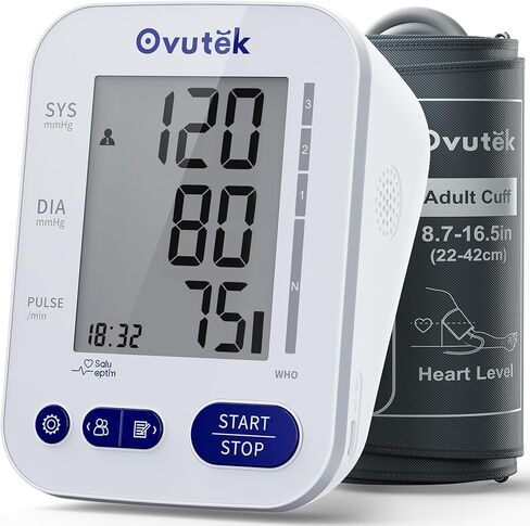 Blood Pressure Monitors for Home Use, Blood Pressure Machine Upper Arm, 8.7"-16.5" BP Cuff with Batteries/Type-C Cable, Accurate BP Monitor in Saudi Arabia
