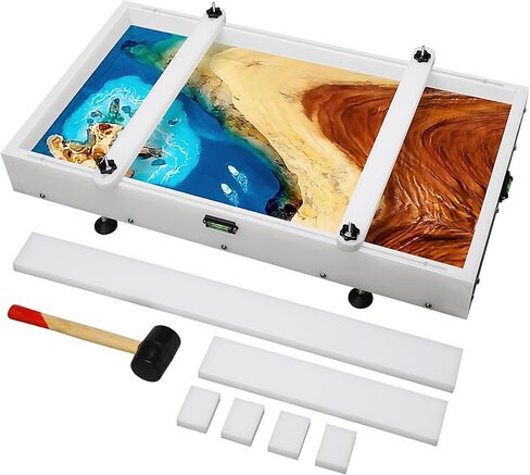 Large Reusable Epoxy Resin Mold 52×26×3 Adjustable Clamping System – Ideal Resin Molds for Coffee Tables, Trays, Cutting Boards & DIY Projects in Saudi Arabia