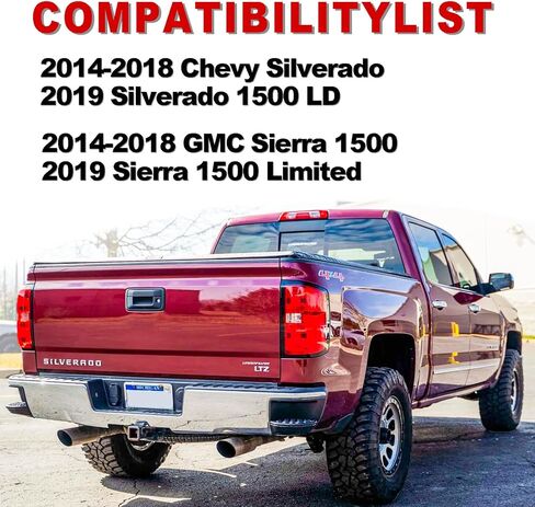 Rear Step Bumper Assembly for 2014-2018 Chevy Silverado & GMC Sierra 1500 without Park Sensor Holes Chrome Back Bumper Replacement for GM1103176 in Saudi Arabia