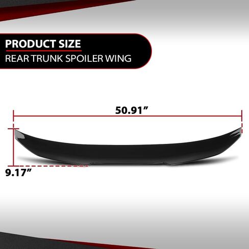 Rear Trunk Spoiler Wing Compatible with BMW G30 5 Series 4 Door Sedan 2017-2023 / F90 M5 2018-2023 Rear Spoilers for Cars Glossy Black in Saudi Arabia