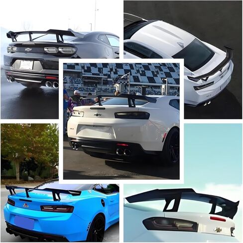 Rear Trunk Spoiler Wing Fit for Chevrolet Camaro ZL1 1LE SS RS LT ZL All Models 2016-2022 (Glossy Black) in Saudi Arabia