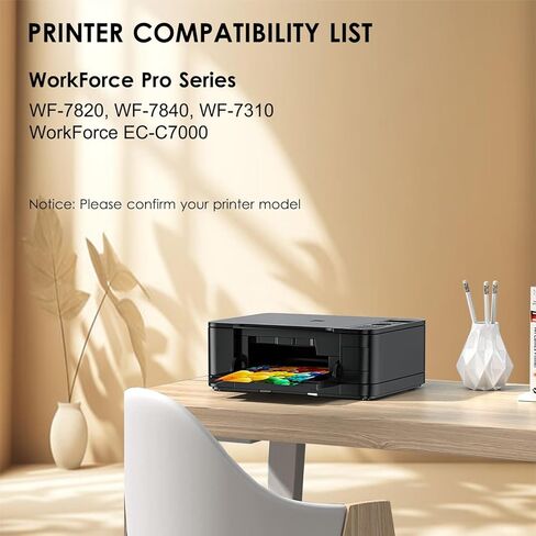 HOINKLO for 812xl Remanufactured for Epson 812XL Ink Cartridges Combo Pack 812xl Works with Workforce Pro WF-7310 WF-7820 WF-7840, Workforce EC-C7000 Printer (2 Black, Cyan, Yellow, Magenta, 5 Pack) in Kuwait