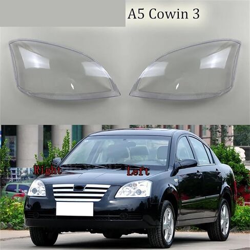 Transparent Shade Mask Headlight Cover Lampshade Headlamp Shell Auto Replacement Parts Compatible For Chery A5 Cowin 3(Left) in Saudi Arabia