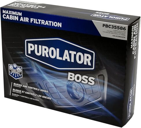 Purolator PBC35586 PurolatorBOSS فلتر هواء المقصورة الفاخر مع نضارة فبريز يناسب مجموعة مختارة من سيارات فولكس فاجن وأودي in Saudi Arabia