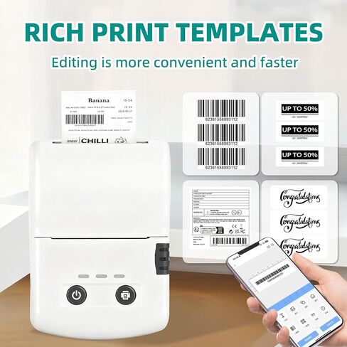 Portable Bluetooth Label Maker Machine with 3 Rolls Label Tapes Thermal Label Printer for Small Business Office School Home in Saudi Arabia