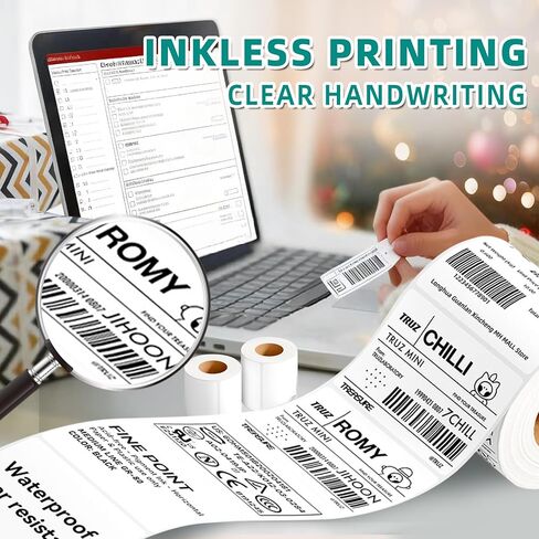 Portable Bluetooth Label Maker Machine with 3 Rolls Label Tapes Thermal Label Printer for Small Business Office School Home in Saudi Arabia