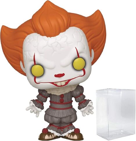 POP Stephen King's It Chapter 2 - شخصية Pennywise مع Pennywise بأذرع مفتوحة من الفينيل Funko (مع علبة حماية صندوقية متوافقة)، متعددة الألوان، 3.75 بوصة in Kuwait