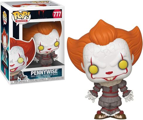 POP Stephen King's It Chapter 2 - شخصية Pennywise مع Pennywise بأذرع مفتوحة من الفينيل Funko (مع علبة حماية صندوقية متوافقة)، متعددة الألوان، 3.75 بوصة in Kuwait