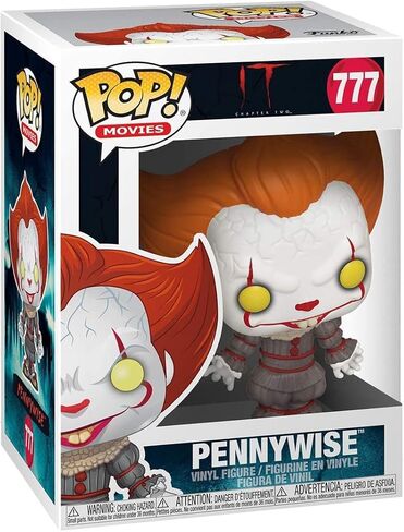 POP Stephen King's It Chapter 2 - شخصية Pennywise مع Pennywise بأذرع مفتوحة من الفينيل Funko (مع علبة حماية صندوقية متوافقة)، متعددة الألوان، 3.75 بوصة in Kuwait