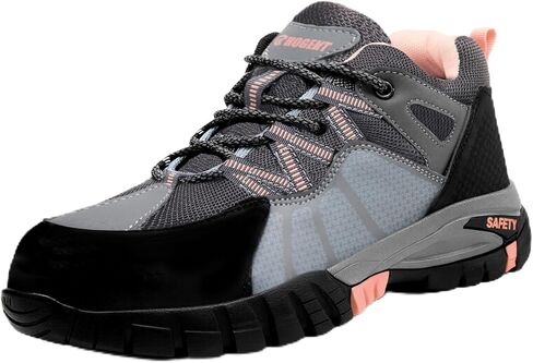 Hogent Steel Toe Shoes Men's Women's Non-Slip Safety Work Shoes Indestructible Lightweight Breathable Safety Shoes Composite Steel Toe Sneakers in Saudi Arabia