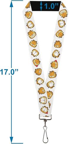 Buckle-Down Nickelodeon Lanyard, Garfield Expressions Flip White, Elastic in Saudi Arabia