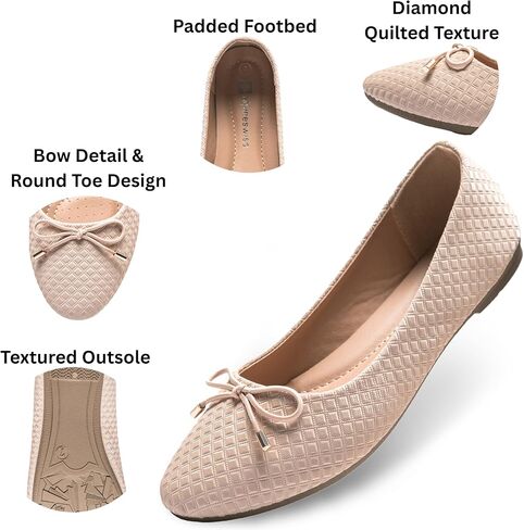 Alpine Swiss Claire Womens Ballet Flats Classic Round Toe Slip on Comfortable Flat Shoes in Kuwait