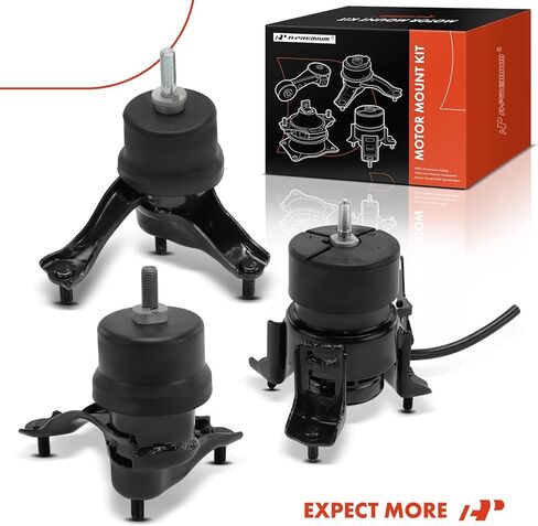 مجموعة حامل محرك المحرك وناقل الحركة A-Premium 3 قطع متوافقة مع Toyota Sienna 2007-2010 وLexus RX350 2007-2009، 3.5L، استبدال # 123720P030، 1237220070 in Saudi Arabia