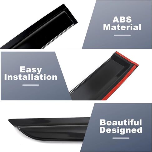 Rain Guards Window Visors Set Compatible with Toyota Grand Highlander 2024 2025 Out-Channel Vent Shades Vent Deflectors Rain Visors(4pcs) in Saudi Arabia