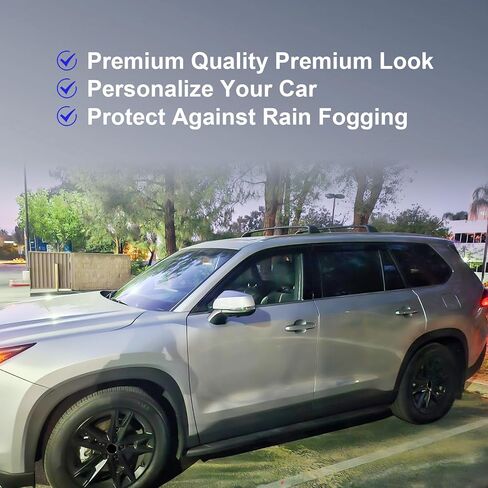 Rain Guards Window Visors Set Compatible with Toyota Grand Highlander 2024 2025 Out-Channel Vent Shades Vent Deflectors Rain Visors(4pcs) in Saudi Arabia