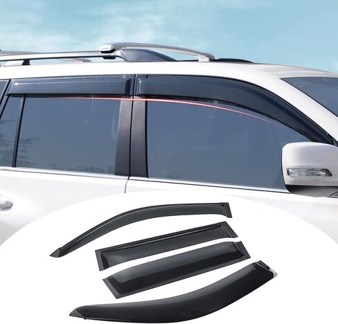 منحرف نافذة السيارة الجانبية لسيارة Toyota Land Cruiser 200 Prado 150 LC150 LC200 2008-2023 2020 2019 2018 الملحقات الخارجية (2010-2023 Prado LC150) in Saudi Arabia