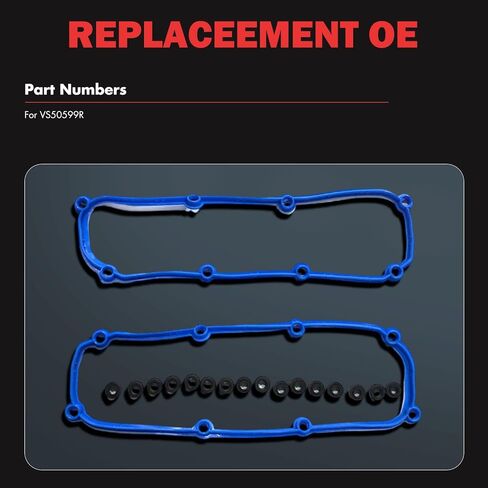 Engine Valve Cover Gasket Set Compatible with 2007-2011 for Jeep Wrangler 3.8L;2004-2010 for Chrysler Town & Country 3.3L;2004-2010 for Dodge Grand Caravan 3.3L, OE# VS50599R in Saudi Arabia