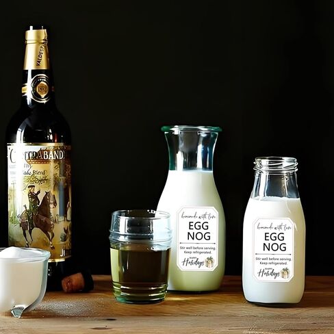 100 Pcs Homemade Eggnog Labels for Eggnog Bottles Homemade Kitchen Labels (2x3.07 Inch) in Saudi Arabia