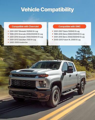 VEVOR 3 Inch Front Leveling Lift Kit for 2001-2010 Chevy Silverado/GMC Sierra 2500HD/3500HD 8-Lug, 01-07 Silverado/Sierra 1500HD, Torsion Bar Keys Suspension Level Kit with 2 Shock Extension Brackets in Saudi Arabia