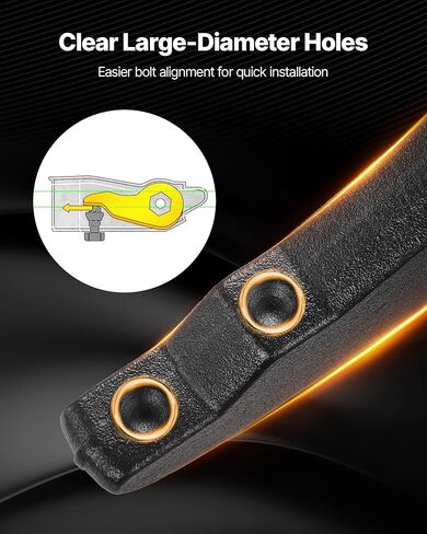 VEVOR 3 Inch Front Leveling Lift Kit for 2001-2010 Chevy Silverado/GMC Sierra 2500HD/3500HD 8-Lug, 01-07 Silverado/Sierra 1500HD, Torsion Bar Keys Suspension Level Kit with 2 Shock Extension Brackets in Saudi Arabia