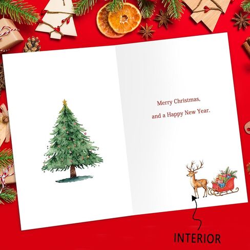 Merry Christmas Card for Best Friend Women, Funny Christmas Card Gift for Bestie,Unique Xmas Friendship Gift Idea for Her in Kuwait