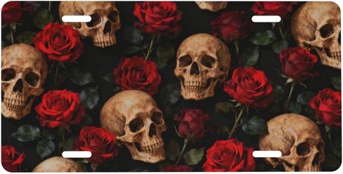 Valentine's Day Pink Love Heart Shiny Front License Plate Car Decorative License Plates Aluminum Metal Decor Accessory Novelty Vanity Tag Cover with 4 Holes for Men Women 6" X 12" in Kuwait