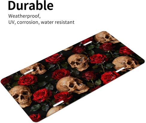 Valentine's Day Pink Love Heart Shiny Front License Plate Car Decorative License Plates Aluminum Metal Decor Accessory Novelty Vanity Tag Cover with 4 Holes for Men Women 6" X 12" in Kuwait