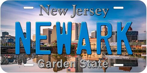 Newark New Jersey Novelty Car Auto License Plate in Saudi Arabia