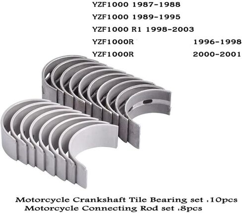 Connecting Rod Crankshaft Tile Bearing STD 36mm 34mm 25 50 75 100 Fit For YZF1000 YZFR1 1998-2003(Orange) in Kuwait