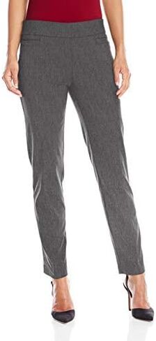 Briggs New York Women's Petite Super Stretch Millennium Welt Pocket Pull On Career Pant in Kuwait