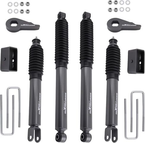 maXpeedingrods 1.5-2" Leveling Lift Kit w/Shocks for Chevy Silverado/GMC Sierra 1500 4WD 1999-2007, G1 Version in Saudi Arabia