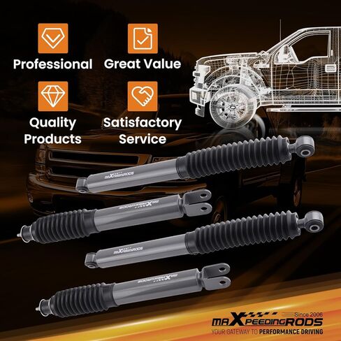 maXpeedingrods 1.5-2" Leveling Lift Kit w/Shocks for Chevy Silverado/GMC Sierra 1500 4WD 1999-2007, G1 Version in Saudi Arabia