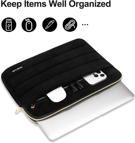 حافظة MOSISO متوافقة مع جهاز MacBook Air 13 بوصة 2025-2022 M4 A3240 M3 A3113 M2 A2681، حافظة صلبة من Leopard Grain وطبقة لوحة مفاتيح وشاشة متوافقة مع MacBook Air 13.6 بوصة وحقيبة أفقية، أسود in Saudi Arabia