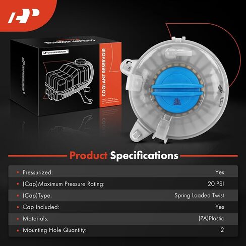 A-Premium Engine Coolant Overflow Recovery Reservoir Tank with Cap Compatible with Volkswagen Atlas Cross Sport 2020 2021 2022 2.0L, Replaces# 77777PK in Saudi Arabia