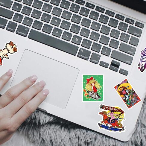 Skateboard Stickers 100pcs Cool Brand Skate Stickers for Teens Boys Adults Kids Waterproof Vinyl Aesthetic Sticker Skateboard Accessories for Laptop Water Bottles Luggage in Saudi Arabia