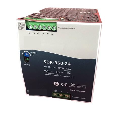 1 قطعة SDR-960 SDR-960-48 48 فولت 20A 960 واط تيار مستمر السكك الحديدية تحويل التيار الكهربائي نشط PFC in Saudi Arabia