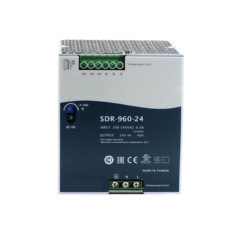 1 قطعة SDR-960 SDR-960-48 48 فولت 20A 960 واط تيار مستمر السكك الحديدية تحويل التيار الكهربائي نشط PFC in Saudi Arabia