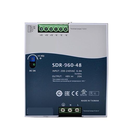 1 قطعة SDR-960 SDR-960-48 48 فولت 20A 960 واط تيار مستمر السكك الحديدية تحويل التيار الكهربائي نشط PFC in Saudi Arabia