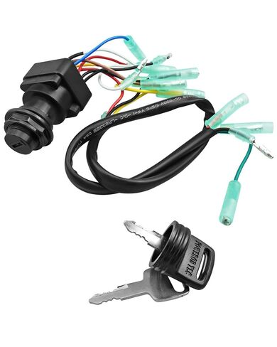 Ignition Switch Key Assembly Fit for Yamaha 2 & 4 Stroke Outboard Motors Replace 703-82510-43-00 703-82510-44-00, Main Key Remote Control Box Ignition Switch in Saudi Arabia