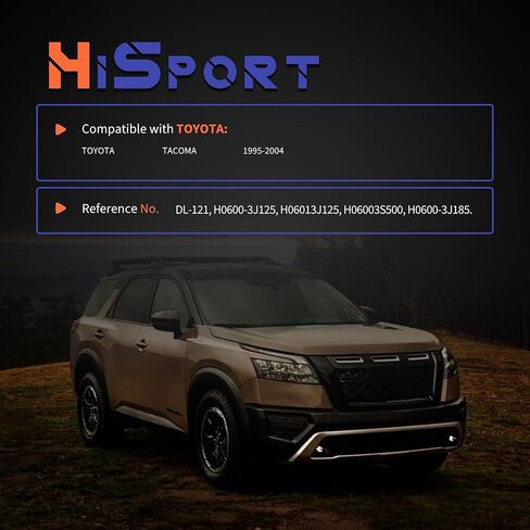 مفتاح الإشعال HiSport مع أسطوانة قفل الباب الرئيسية - متوافق مع Toyota Tacoma 1995-2004 استبدال 69005-35840 6905135070 6905735070 in Saudi Arabia