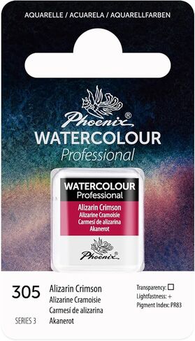 PHOENIX Professional Watercolor Paint - Single Watercolor Half Pan - Chinese White 105 in Saudi Arabia