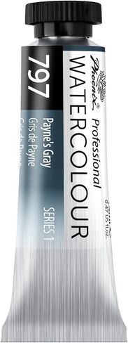 PHOENIX Professional Watercolor Paint - Single Watercolor Half Pan - Chinese White 105 in Saudi Arabia