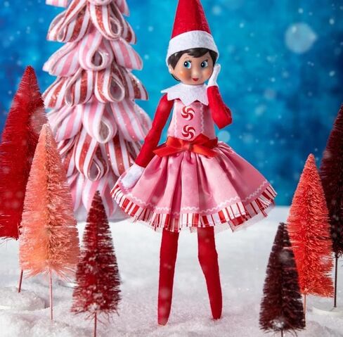 مجموعة صندوق The Elf on the Shelf مع Pixie Scout Elf (فتاة ذات عيون بنية)، وكتاب القصص القصيرة وإكسسوار فستان الحفلات الوردي النعناع [حزمة متعددة العناصر] in Saudi Arabia