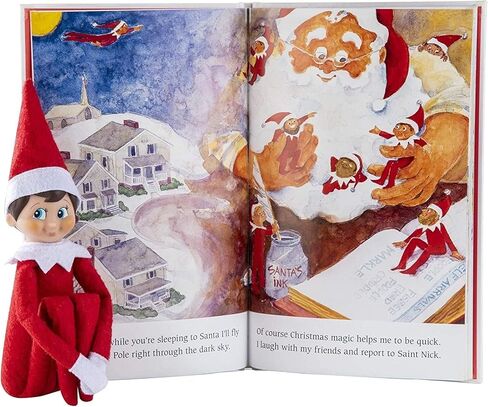 مجموعة صندوق The Elf on the Shelf مع Pixie Scout Elf (فتاة ذات عيون بنية)، وكتاب القصص القصيرة وإكسسوار فستان الحفلات الوردي النعناع [حزمة متعددة العناصر] in Saudi Arabia