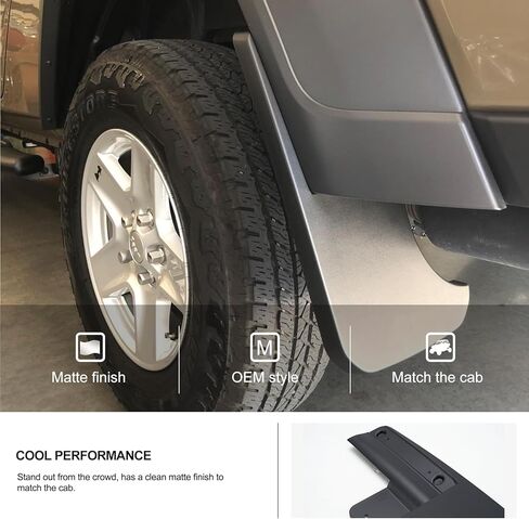 اللوحات الطينية، متوافقة مع ملحقات Jeep Gladiator 2020-2025، واقيات الطين الأمامية والخلفية شديدة التحمل تحل محل OEM # 82215611 82215332AB (لا تناسب متوافقة مع Rubicon Mojave) in Saudi Arabia